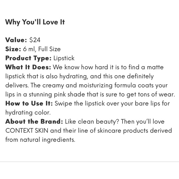 πππ Context Matte Lip Lacquer in Say Love - Picture 2 of 4